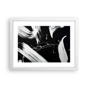 Affisch i vit ram - Bryta mörkret - 40x30 cm