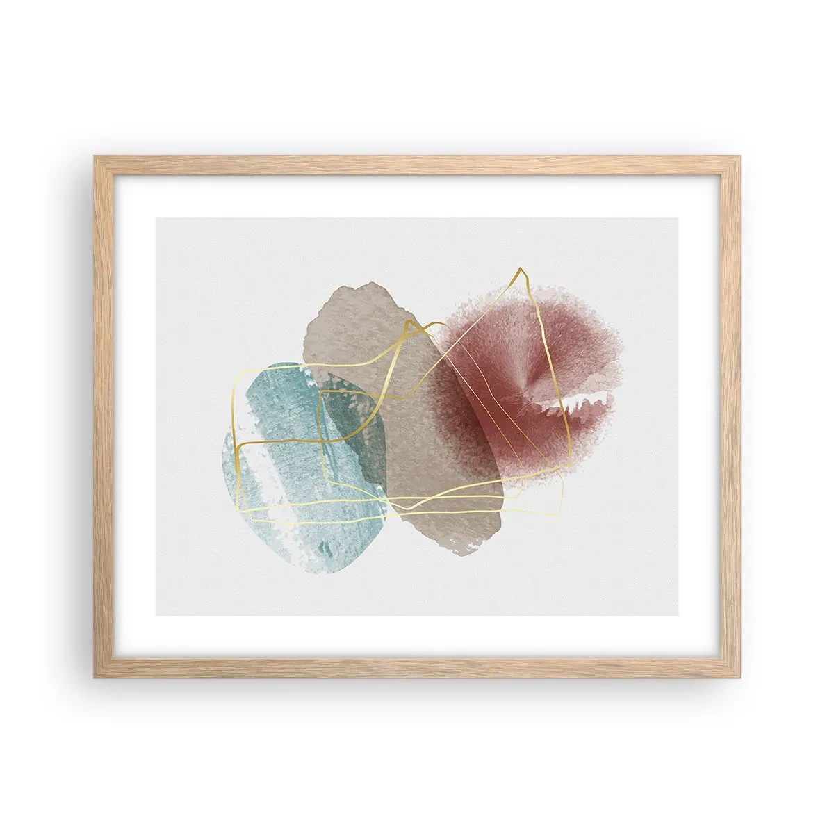 Affisch i ram av ljusek - Rummets pärlor - 50x40 cm