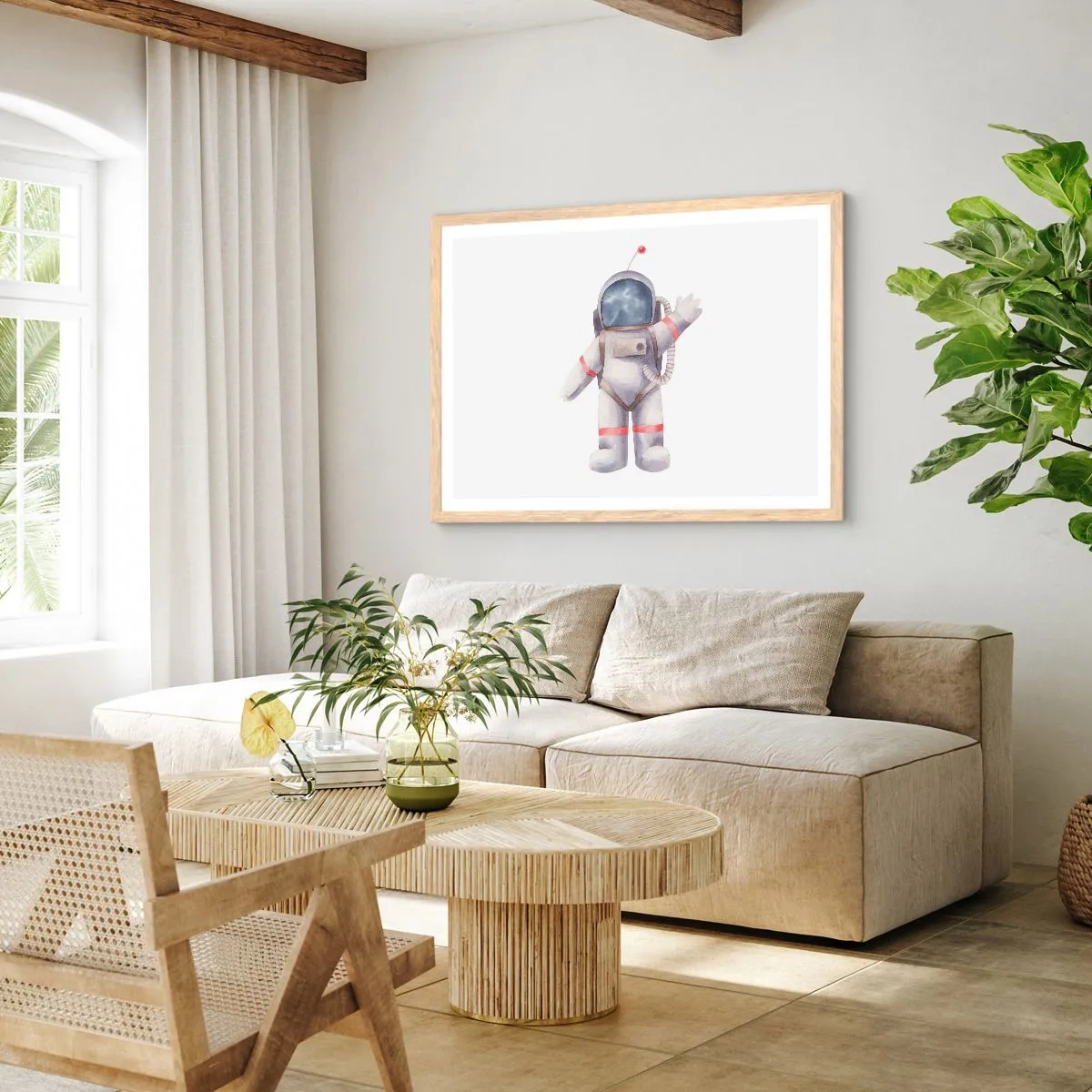 Affisch i ram av ljusek - Det var allt för nu! - 100x70 cm