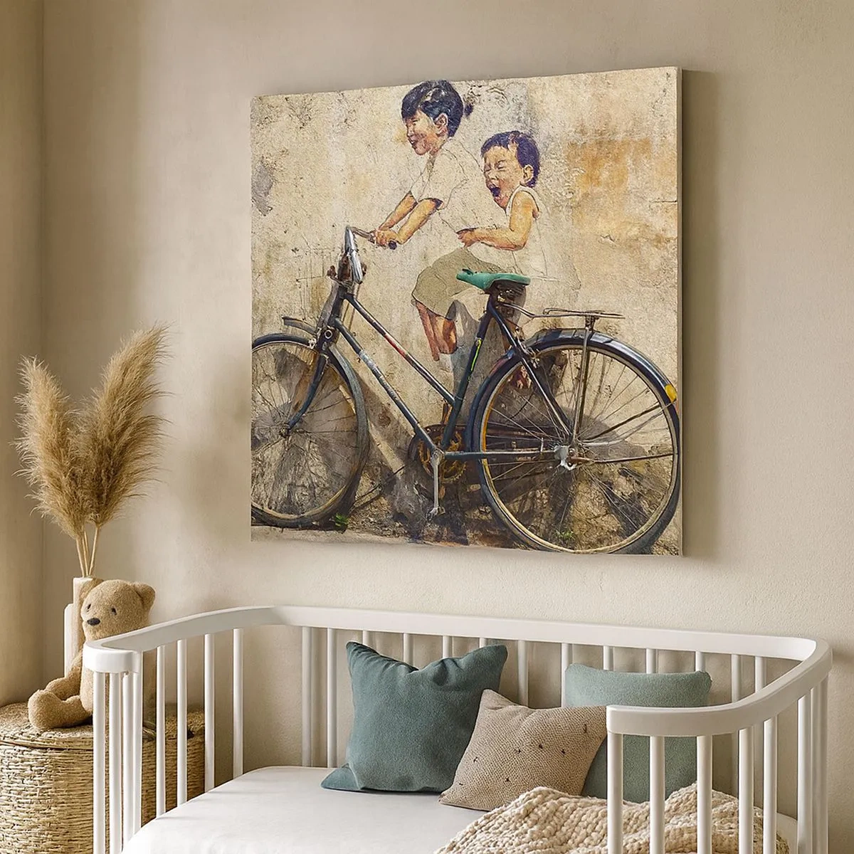 Canvastavla - Bild på duk - Sant eller falskt? - 30x30 cm