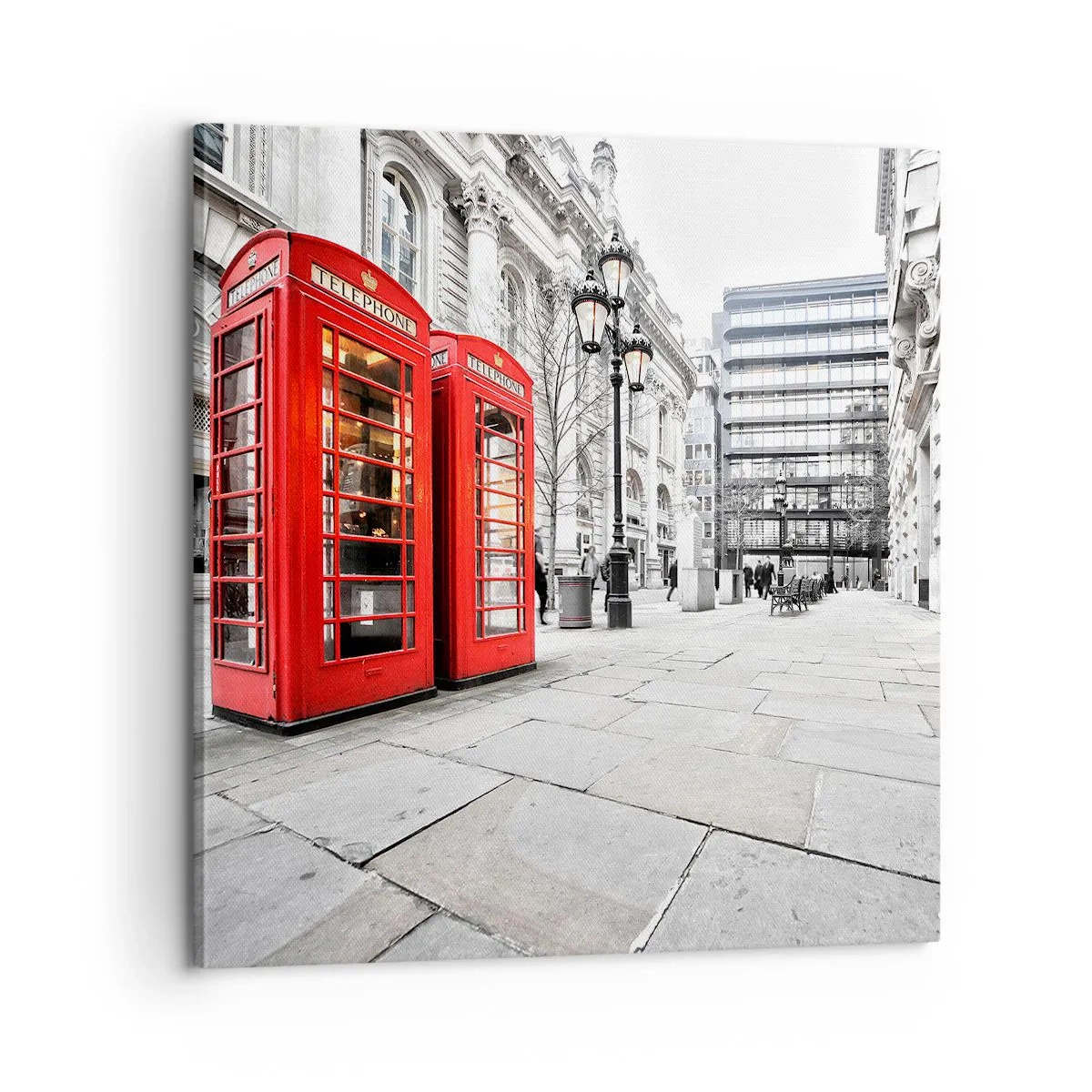 Canvastavla - Bild på duk - Welcome to London - 60x60 cm