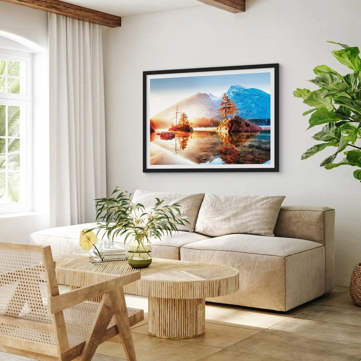 Affisch i svart ram - Naturen i ett nytt ljus - 70x50 cm