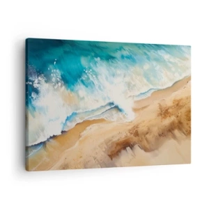 Canvastavla - Bild på duk - Den återkommande vågen - 70x50 cm