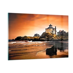 Glastavla - Bild på glas - Västkustens elegans - 120x80 cm