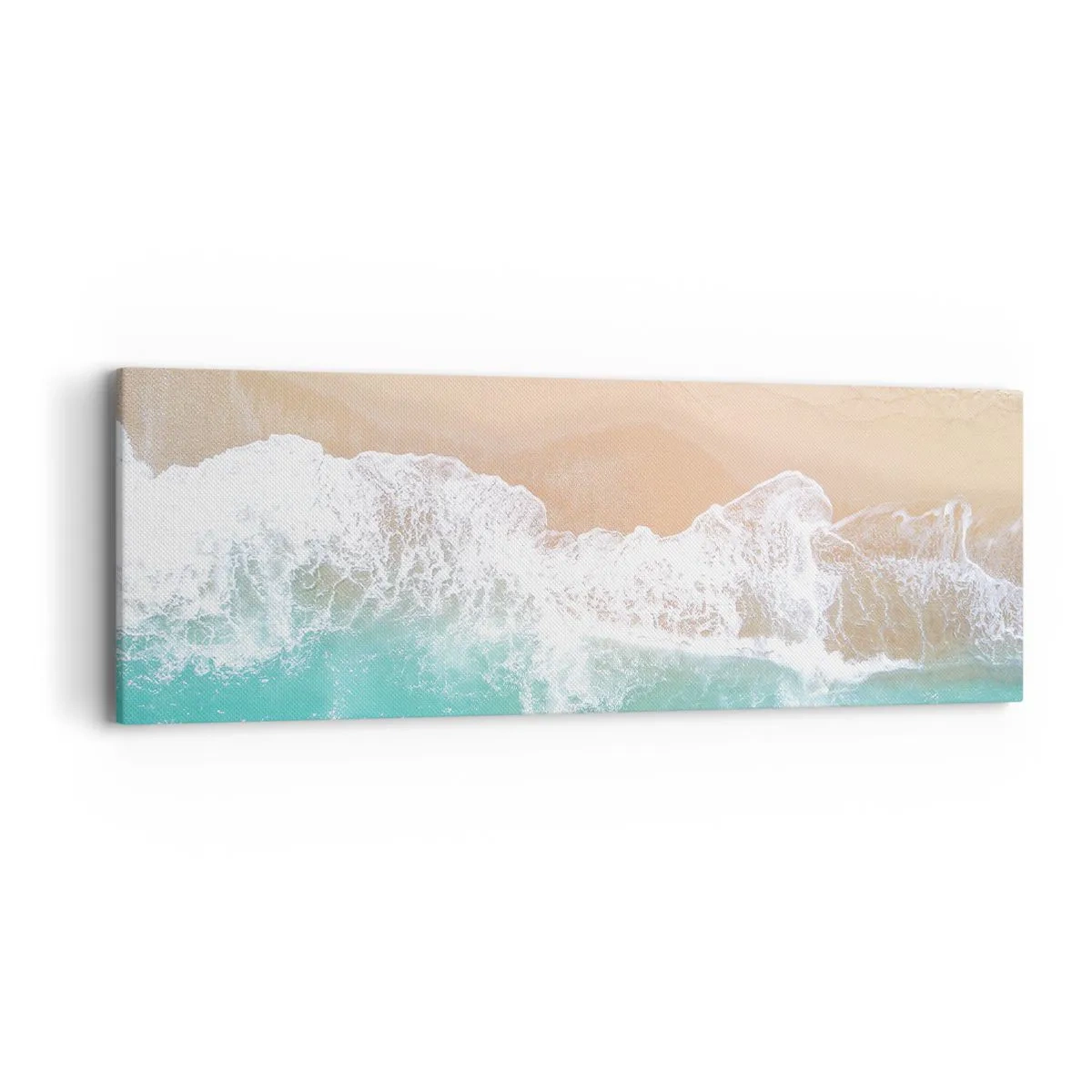 Canvastavla - Bild på duk - Smekande beröring - 90x30 cm