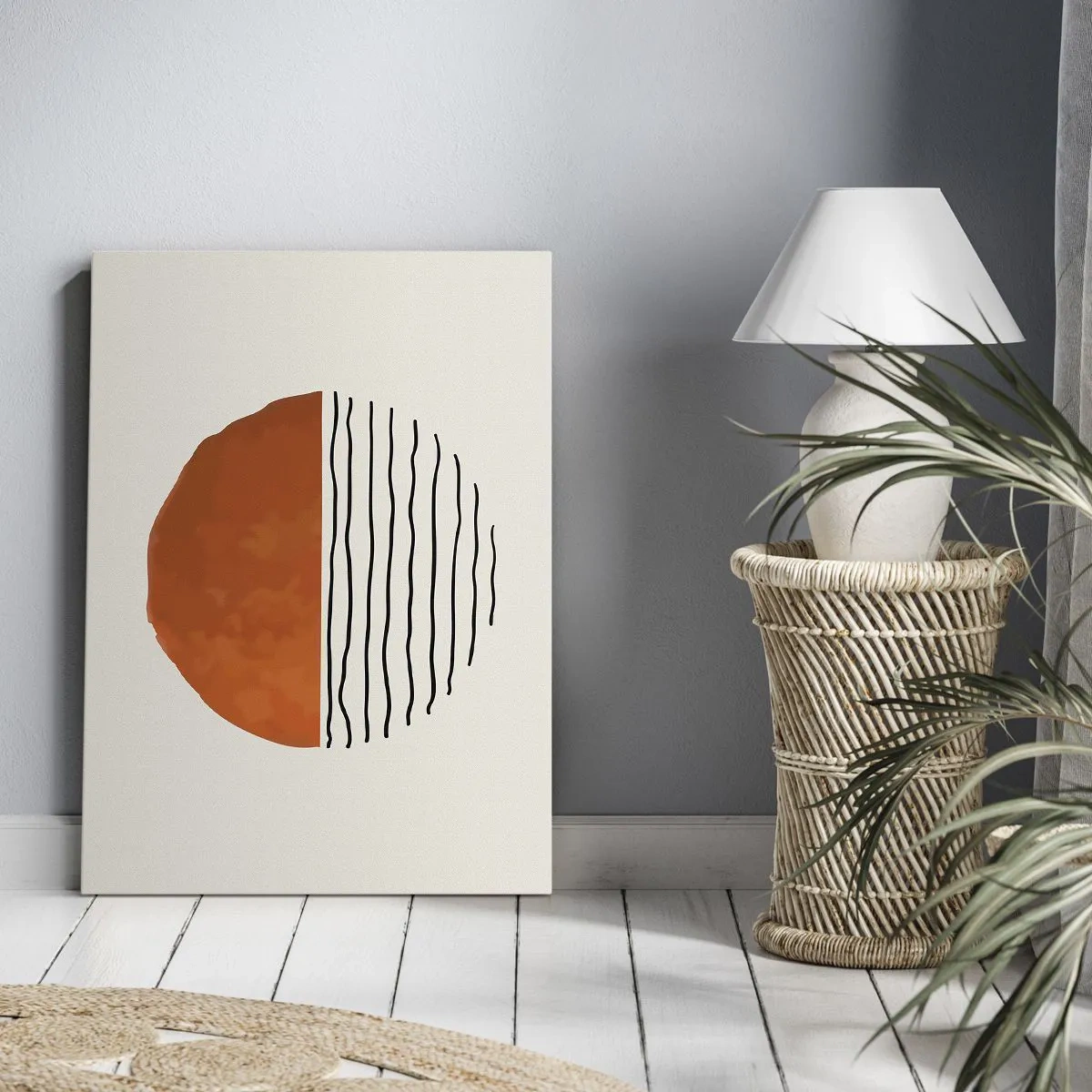 Canvastavla - Bild på duk - I japansk stämning - 50x70 cm