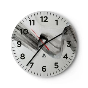 Väggklocka - Klocka på glas - Bara för skojs skull - 40x40 cm