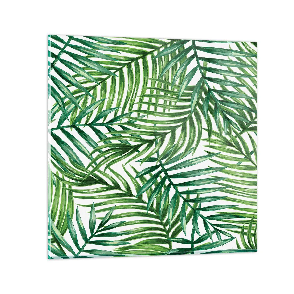 Glastavla - Bild på glas - Under gröna baldakinen - 30x30 cm