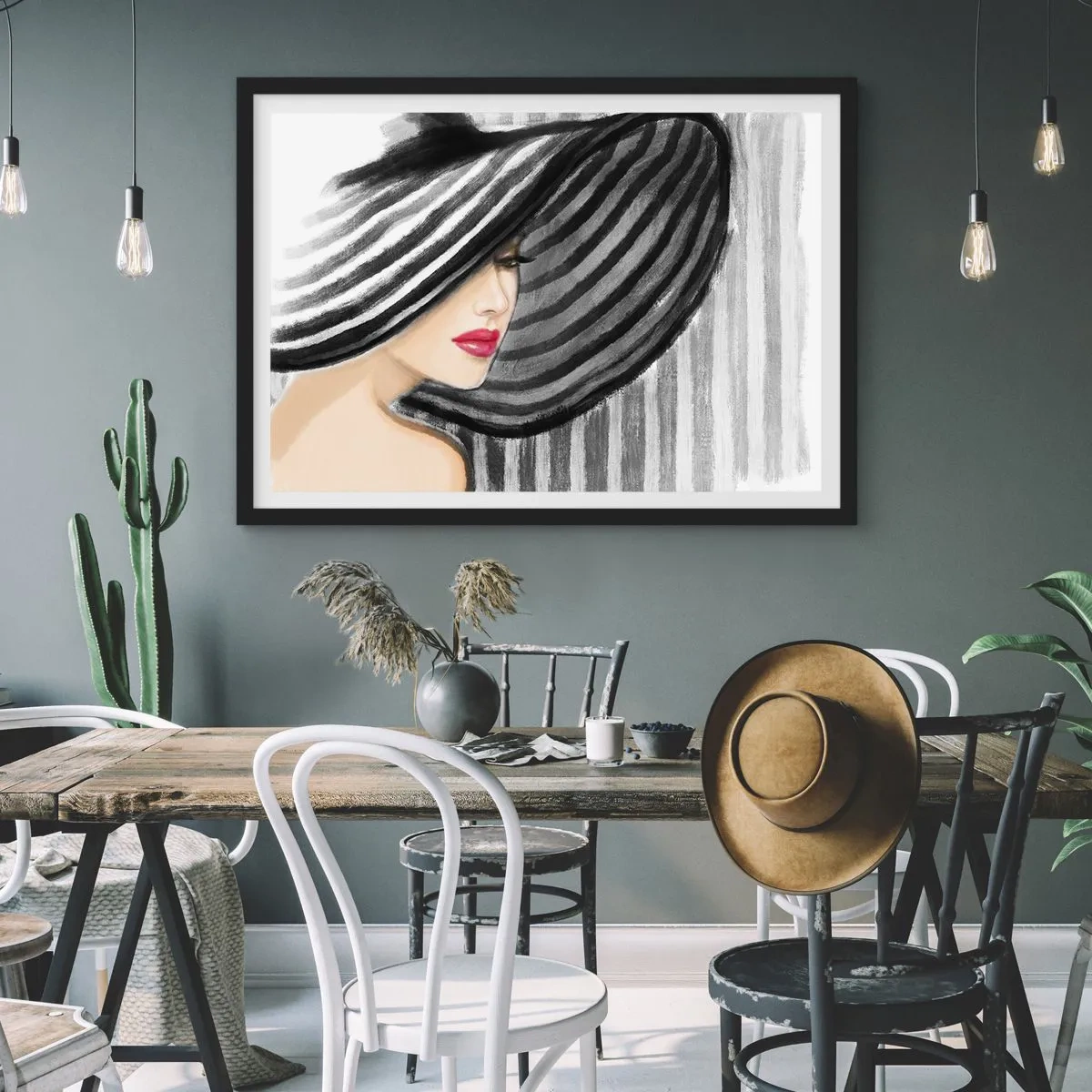 Affisch i svart ram - Var hittar jag dig? - 91x61 cm