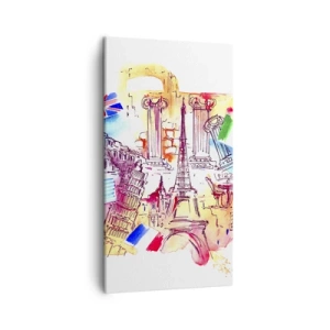 Canvastavla - Bild på duk - Europeisk turné - 45x80 cm