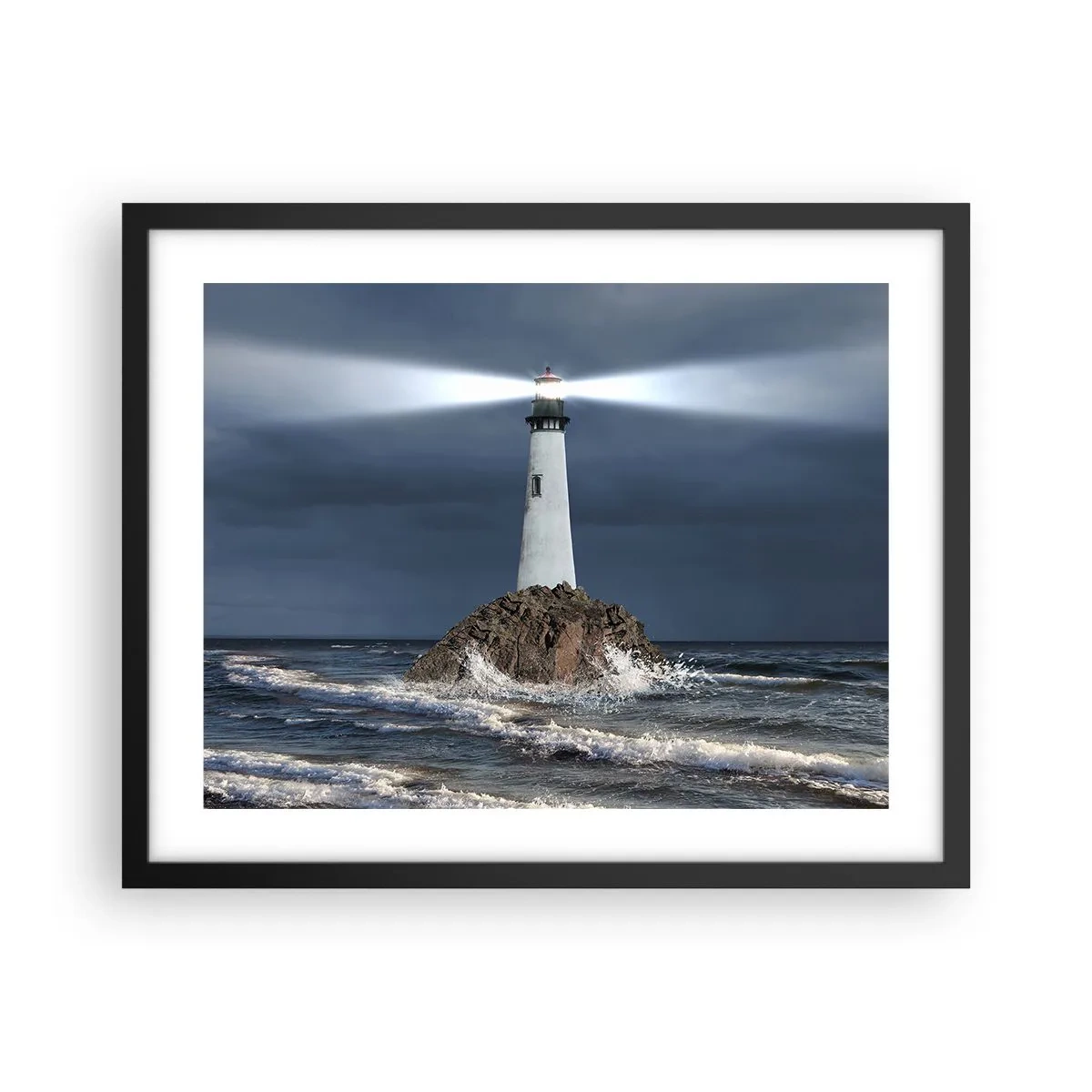 Affisch i svart ram - Här...här...här! - 50x40 cm