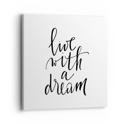 Canvastavla - Bild på duk - Of course - 40x40 cm