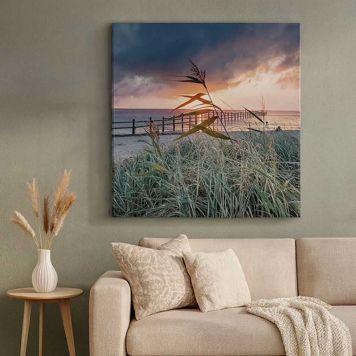 Canvastavla - Bild på duk - Försvinner inte med vinden - 30x30 cm