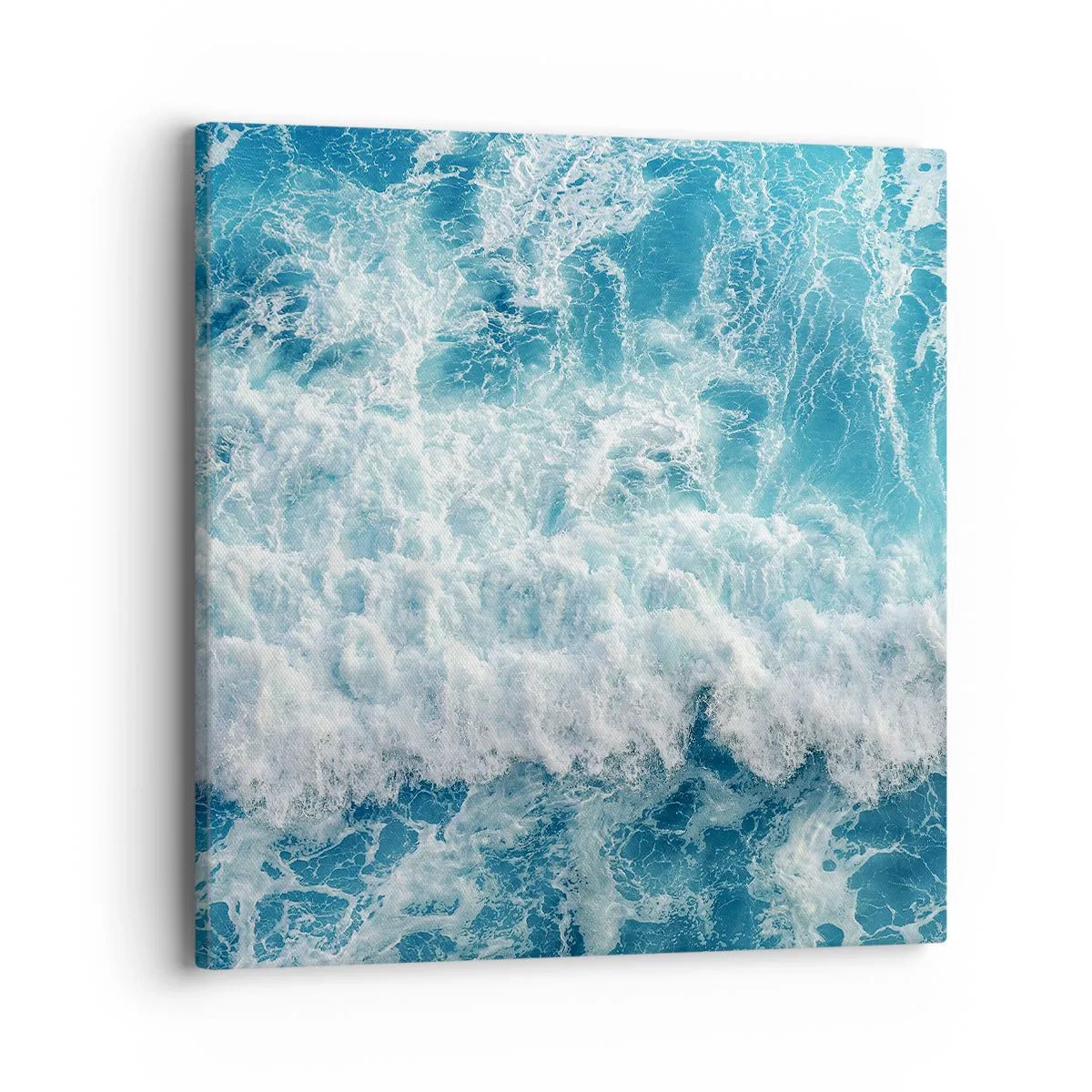 Canvastavla - Bild på duk - Glatt och hoppande - 40x40 cm