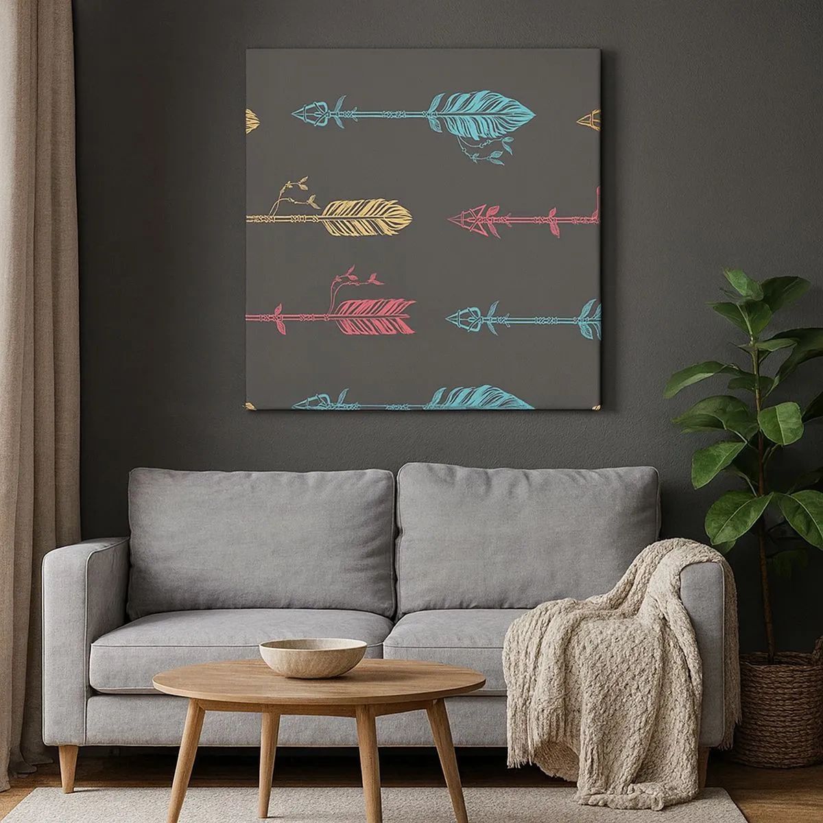 Canvastavla - Bild på duk - I ordning - 30x30 cm