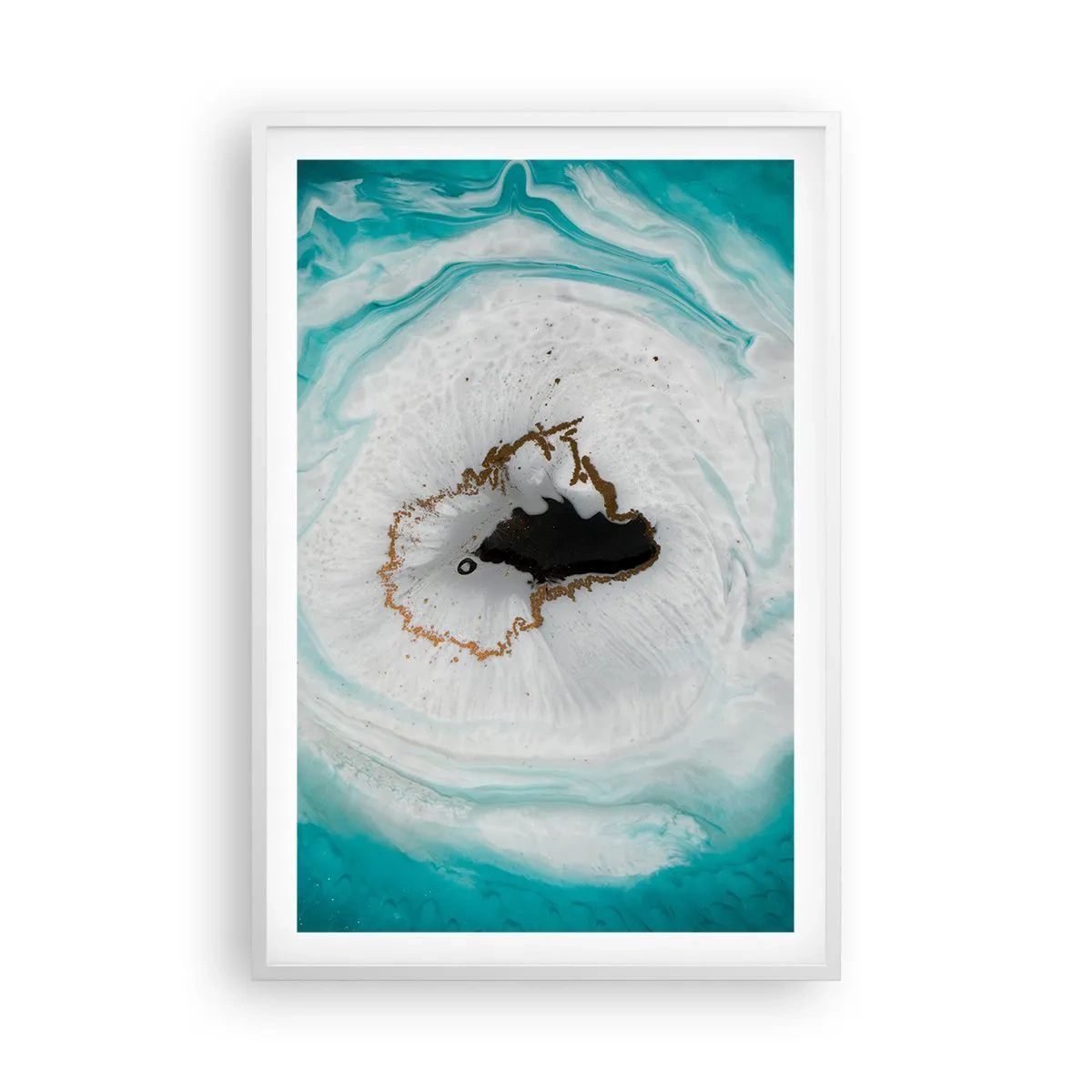 Affisch i vit ram - Att tränga in - 61x91 cm