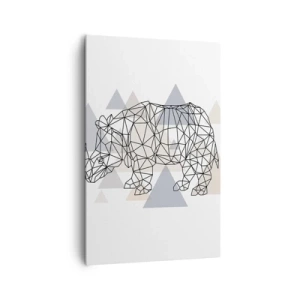 Canvastavla - Bild på duk - Kraftens struktur - 80x120 cm