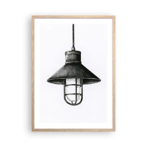 Affisch i ram av ljusek - Som för många år sedan... - 50x70 cm