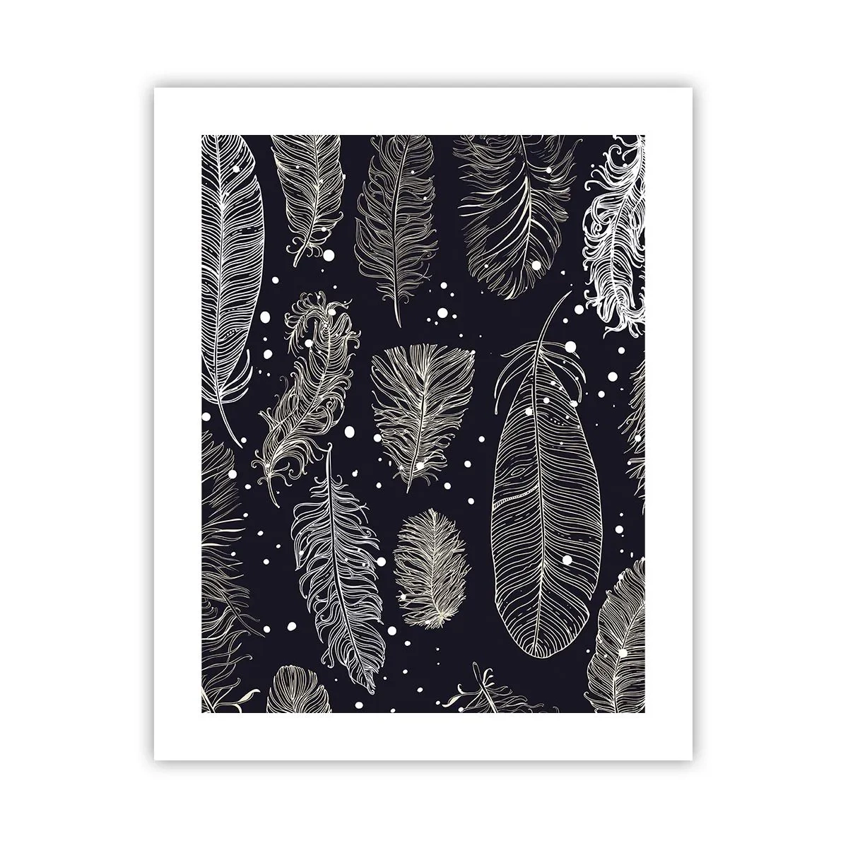 Affisch - Fjäderspets - 40x50 cm