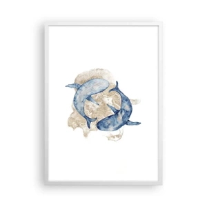 Affisch i vit ram - Vänskap eller kärlek? - 50x70 cm