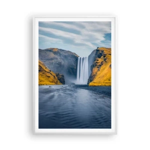 Affisch i vit ram - Evig varaktighet, evig rörelse - 70x100 cm