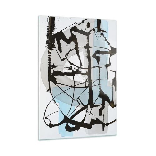 Glastavla - Bild på glas - Blått trots allt - 50x70 cm