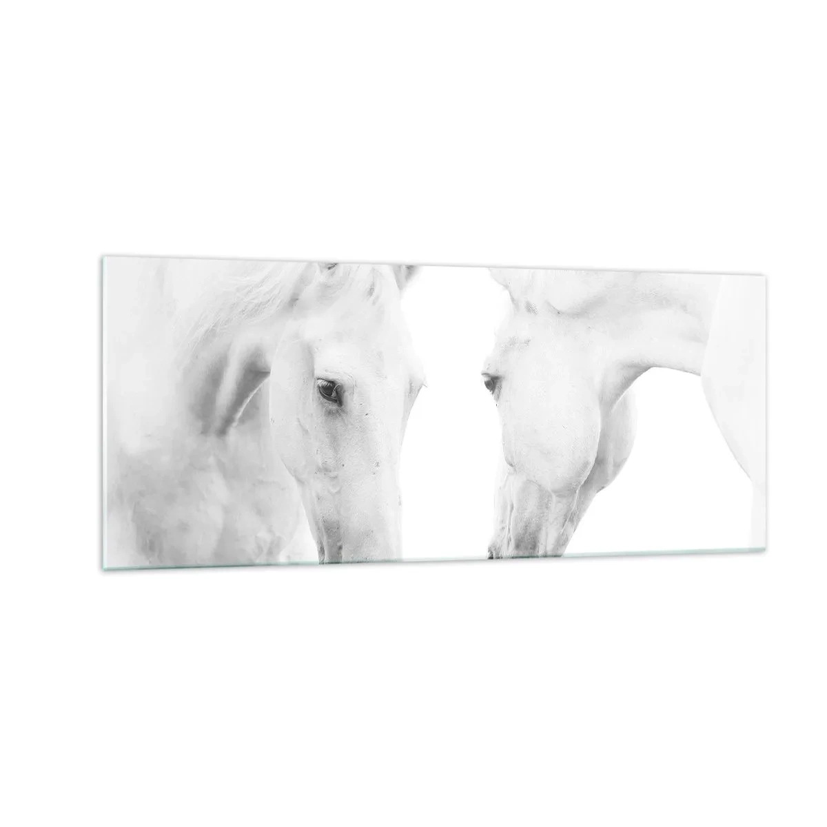 Glastavla - Bild på glas - Är det vänskap…? - 100x40 cm