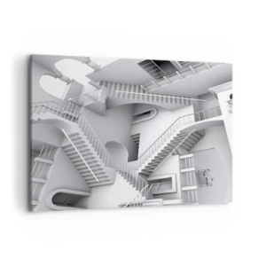 Canvastavla - Bild på duk - Rummets paradoxer - 100x70 cm