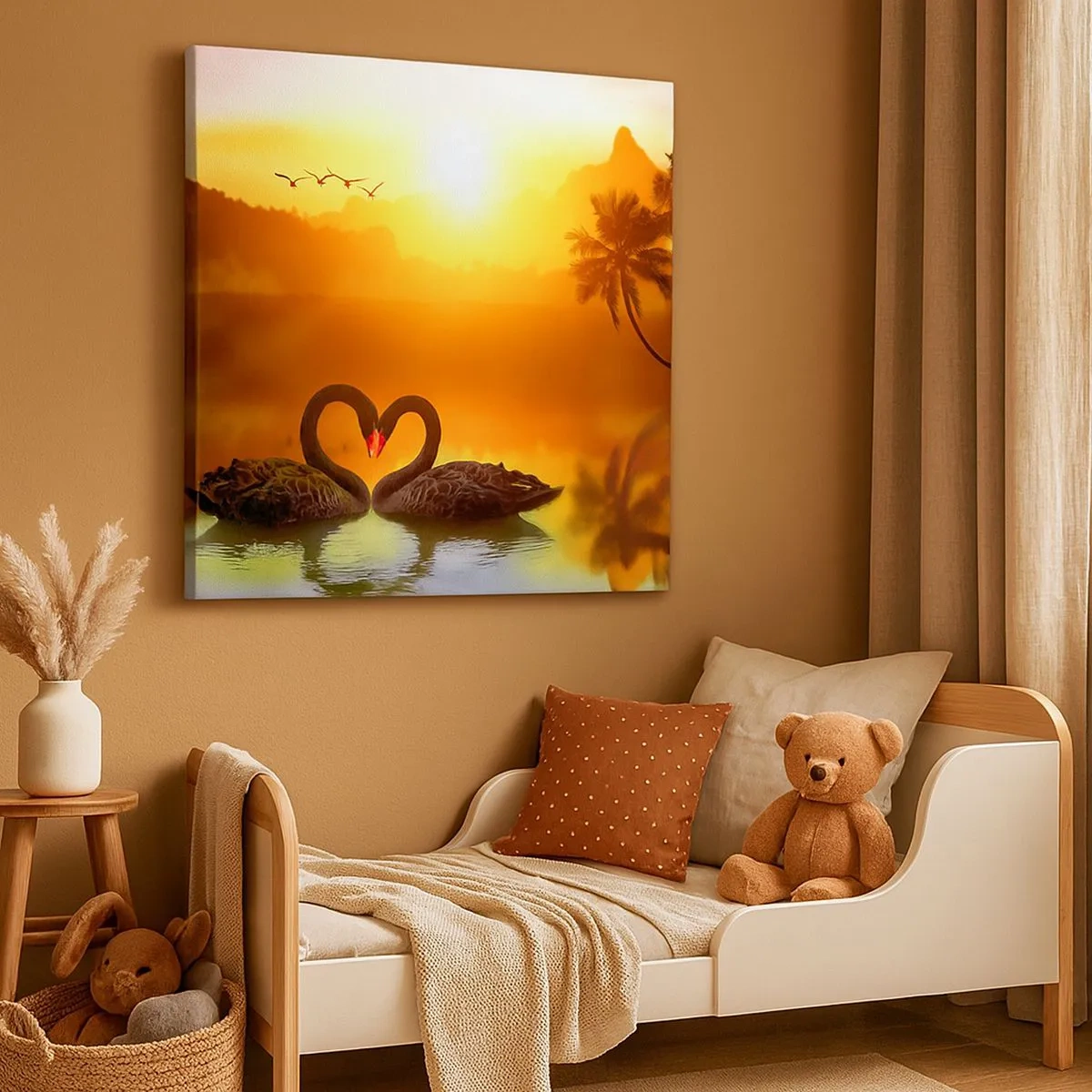 Canvastavla - Bild på duk - Allt parat - 30x30 cm