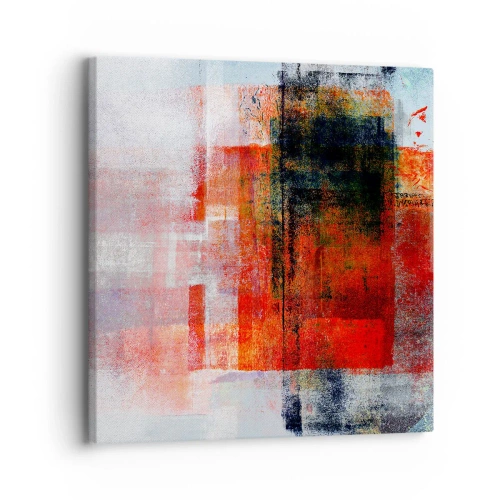 Canvastavla - Bild på duk - Glödande komposition - 30x30 cm