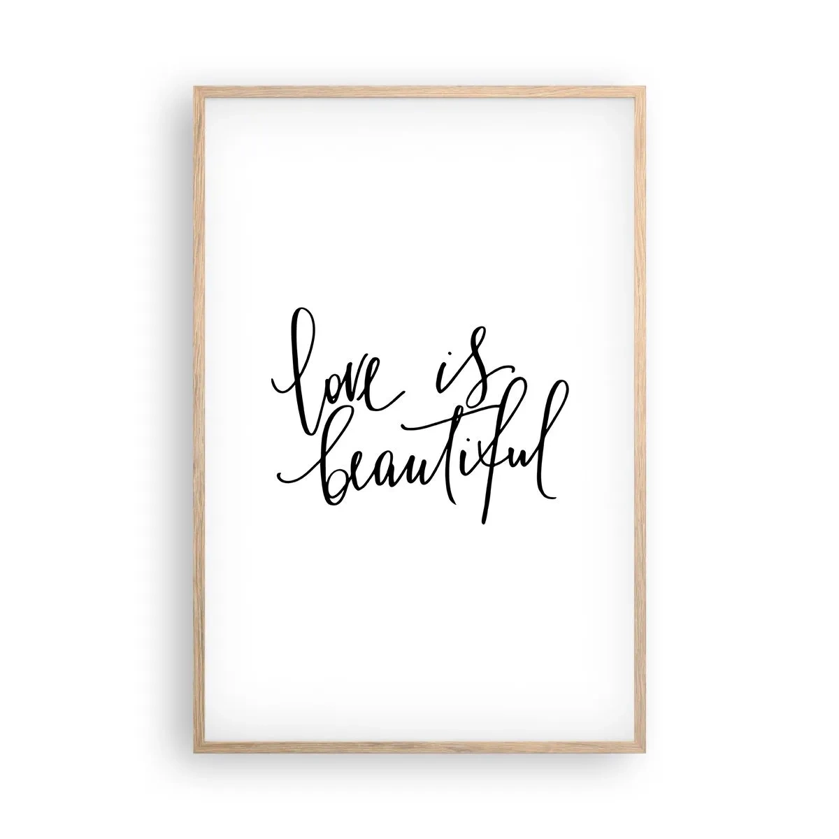 Affisch i ram av ljusek - Läs och upprepa - 61x91 cm