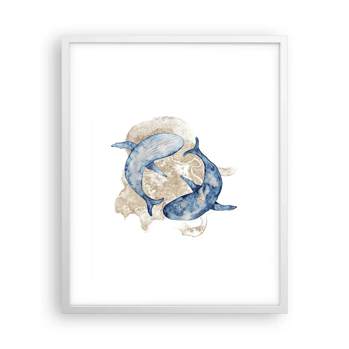 Affisch i vit ram - Vänskap eller kärlek? - 40x50 cm