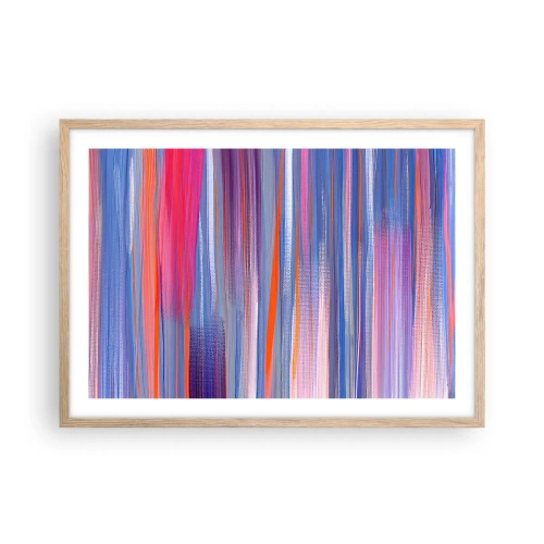 Affisch i ram av ljusek - Uppstigning i regnbåge - 70x50 cm