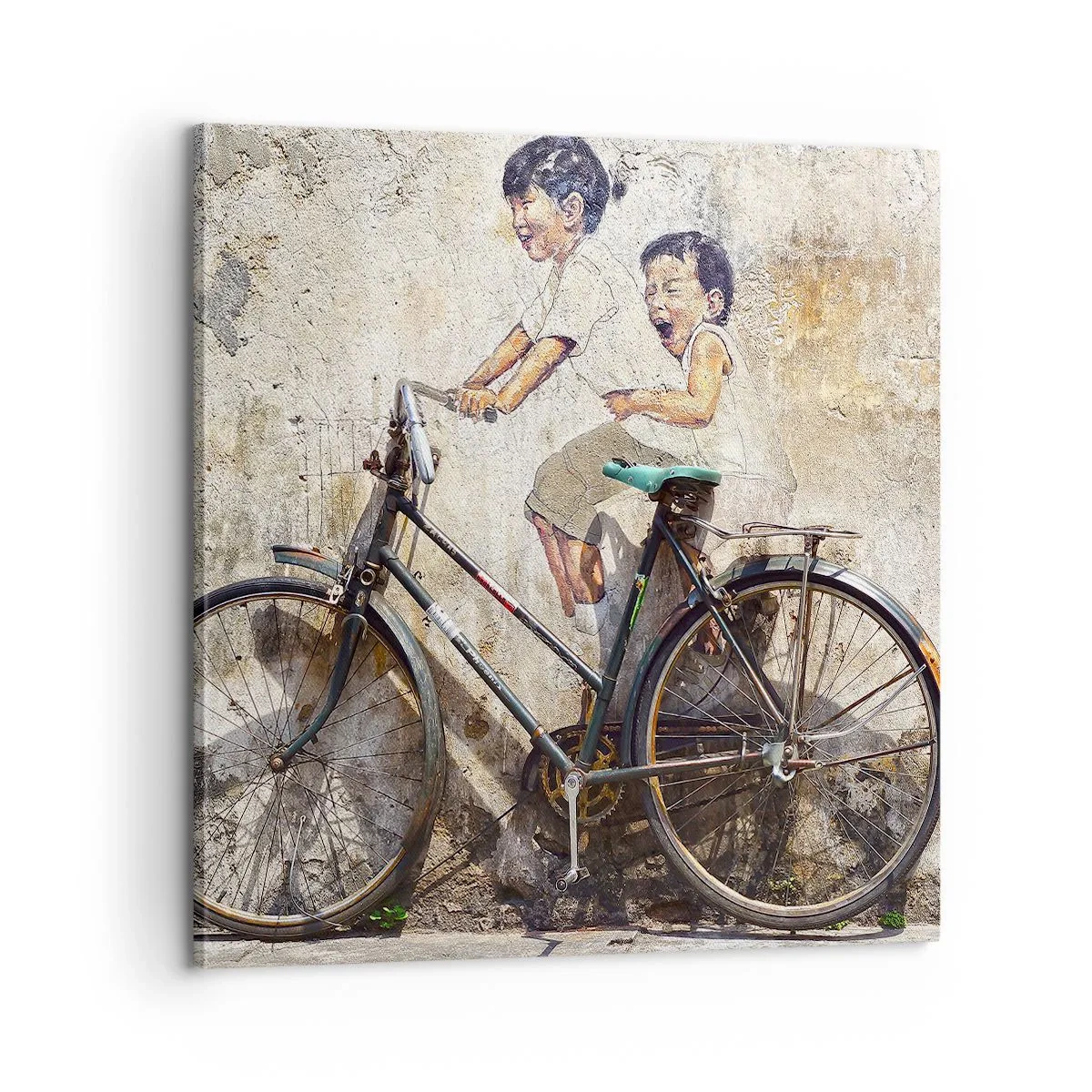 Canvastavla - Bild på duk - Sant eller falskt? - 60x60 cm