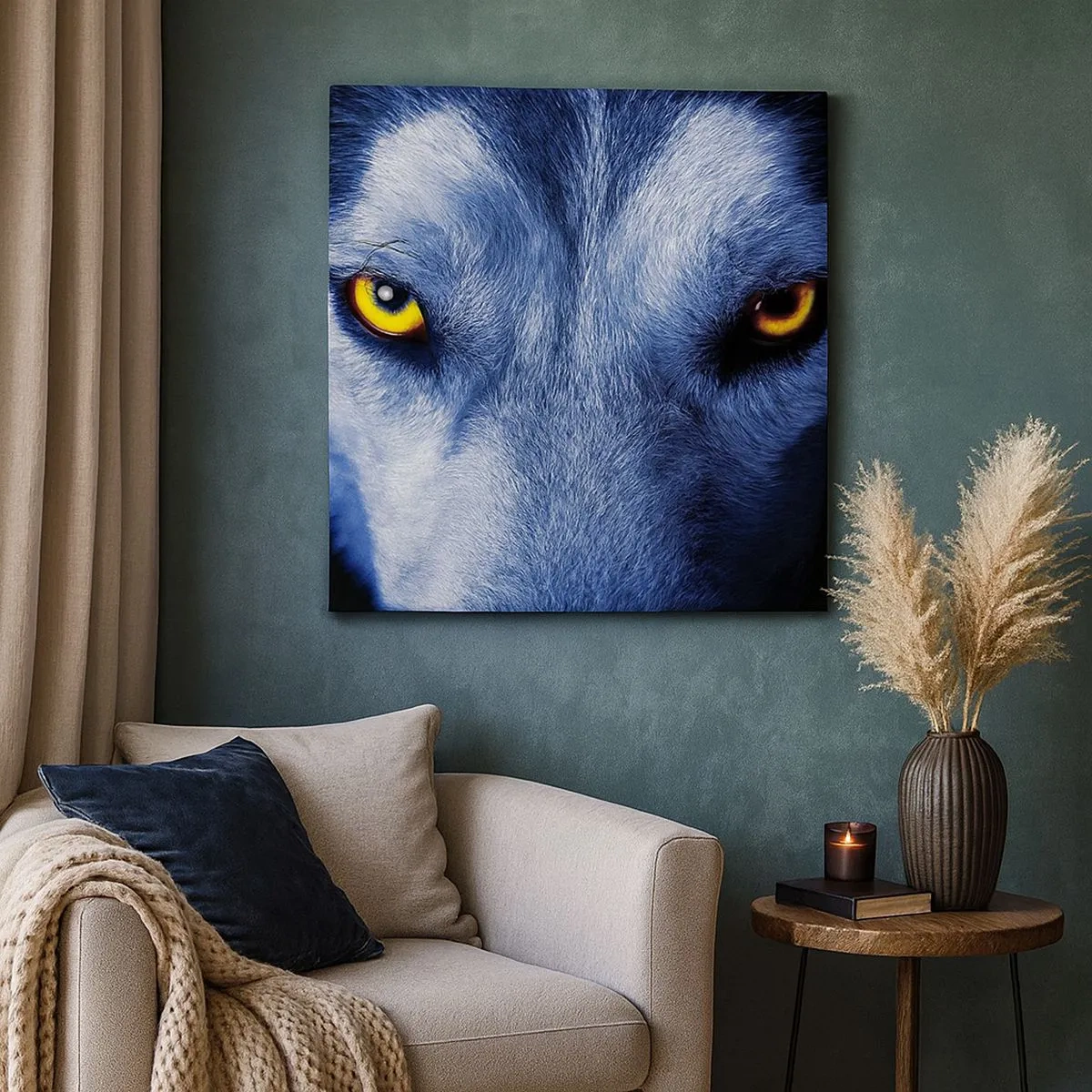 Canvastavla - Bild på duk - Hypnotiserade titt - 30x30 cm