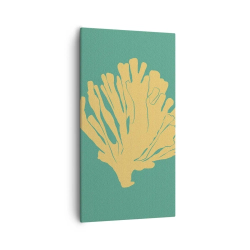 Canvastavla - Bild på duk - En buske av undervattensskog - 55x100 cm