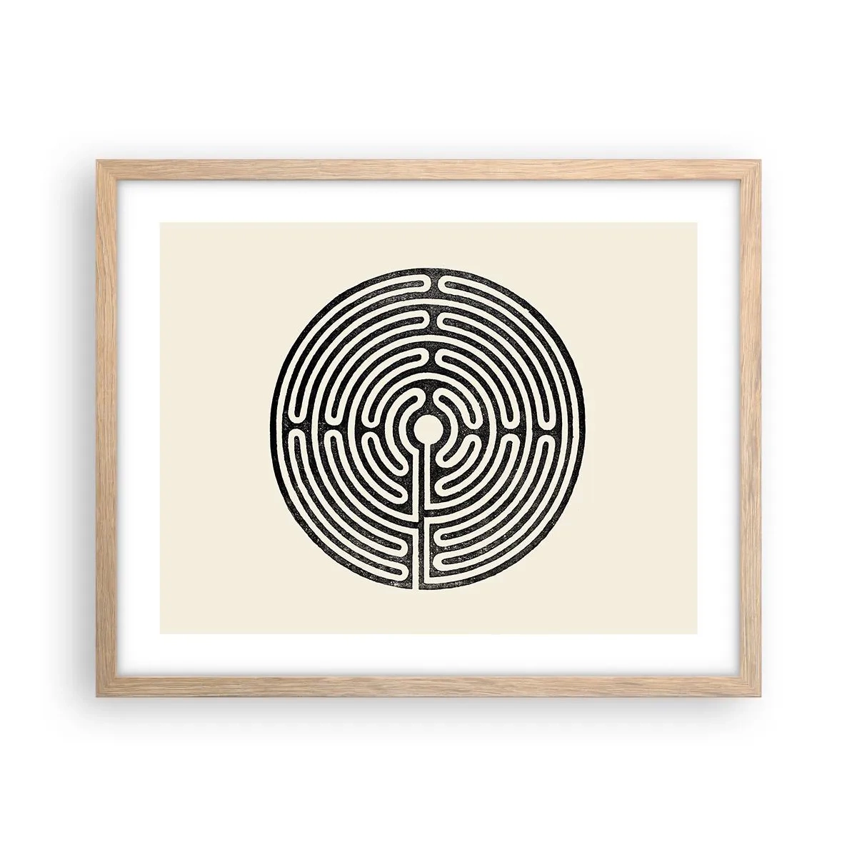 Affisch i ram av ljusek - Mystisk ordning - 50x40 cm