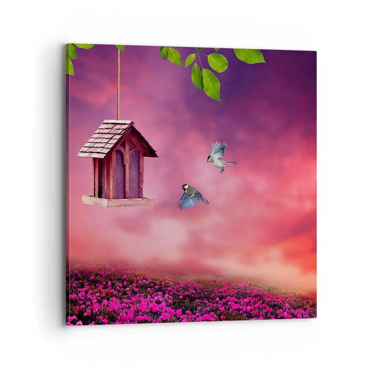 Canvastavla - Bild på duk - Inbjudan till middag - 70x70 cm