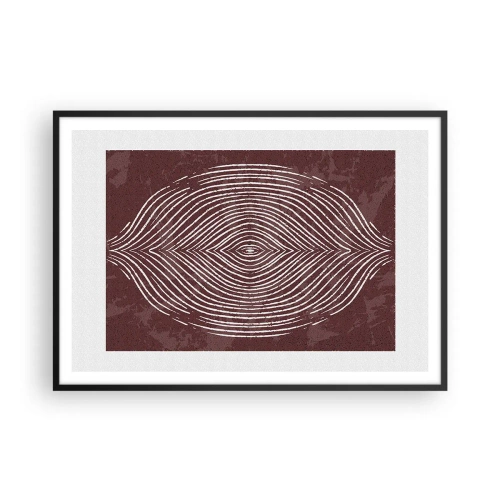 Affisch i svart ram - Rymden talar - 100x70 cm