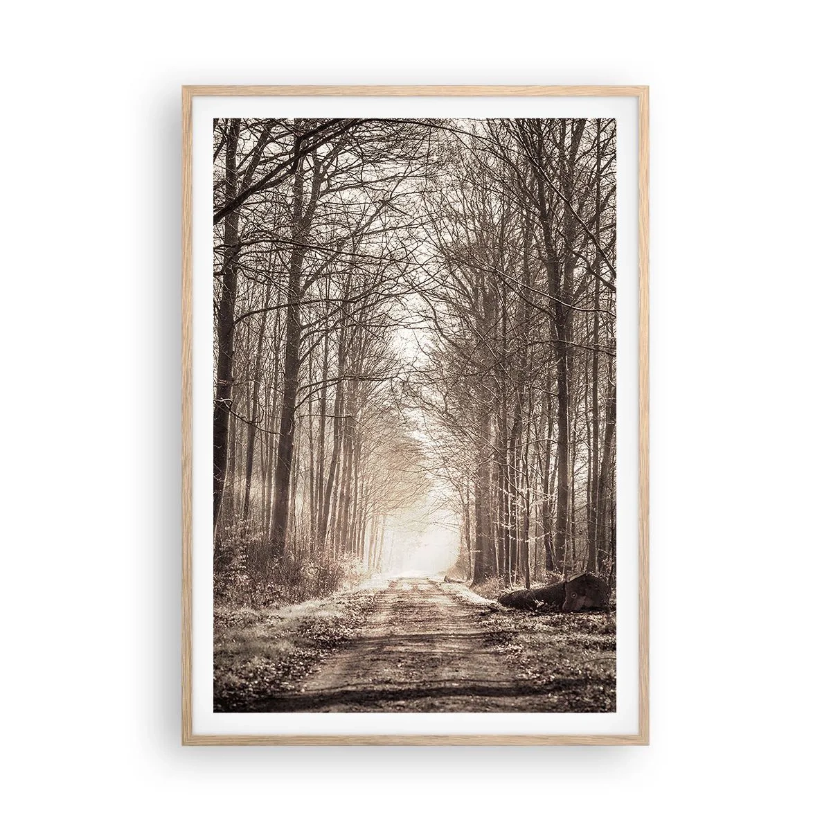 Affisch i ram av ljusek - Skogens domkyrka - 70x100 cm