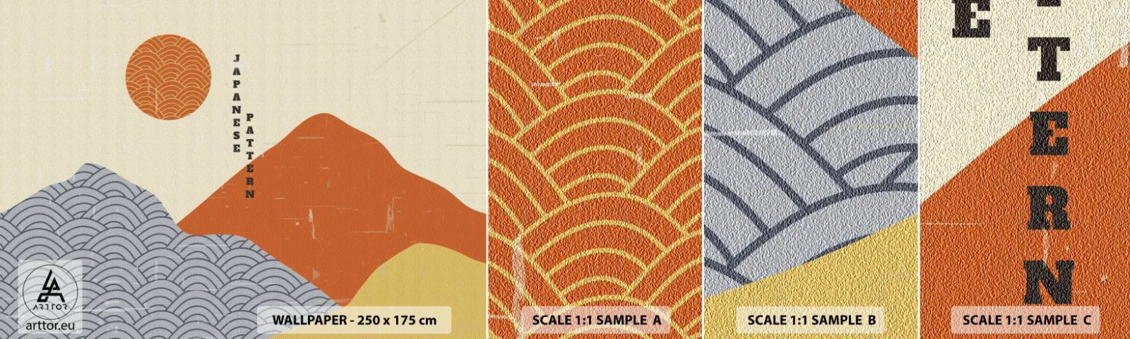 Fototapet Prov Standard Eco - I den japanska andan - asiatiska, japanska, Landskap - 100x30 cm
