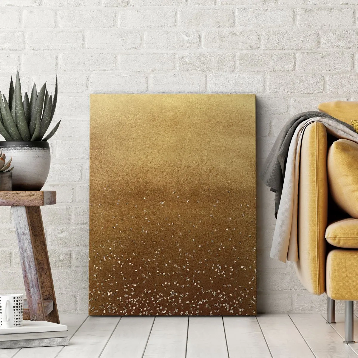 Canvastavla - Bild på duk - Ljusets födsel - 65x120 cm