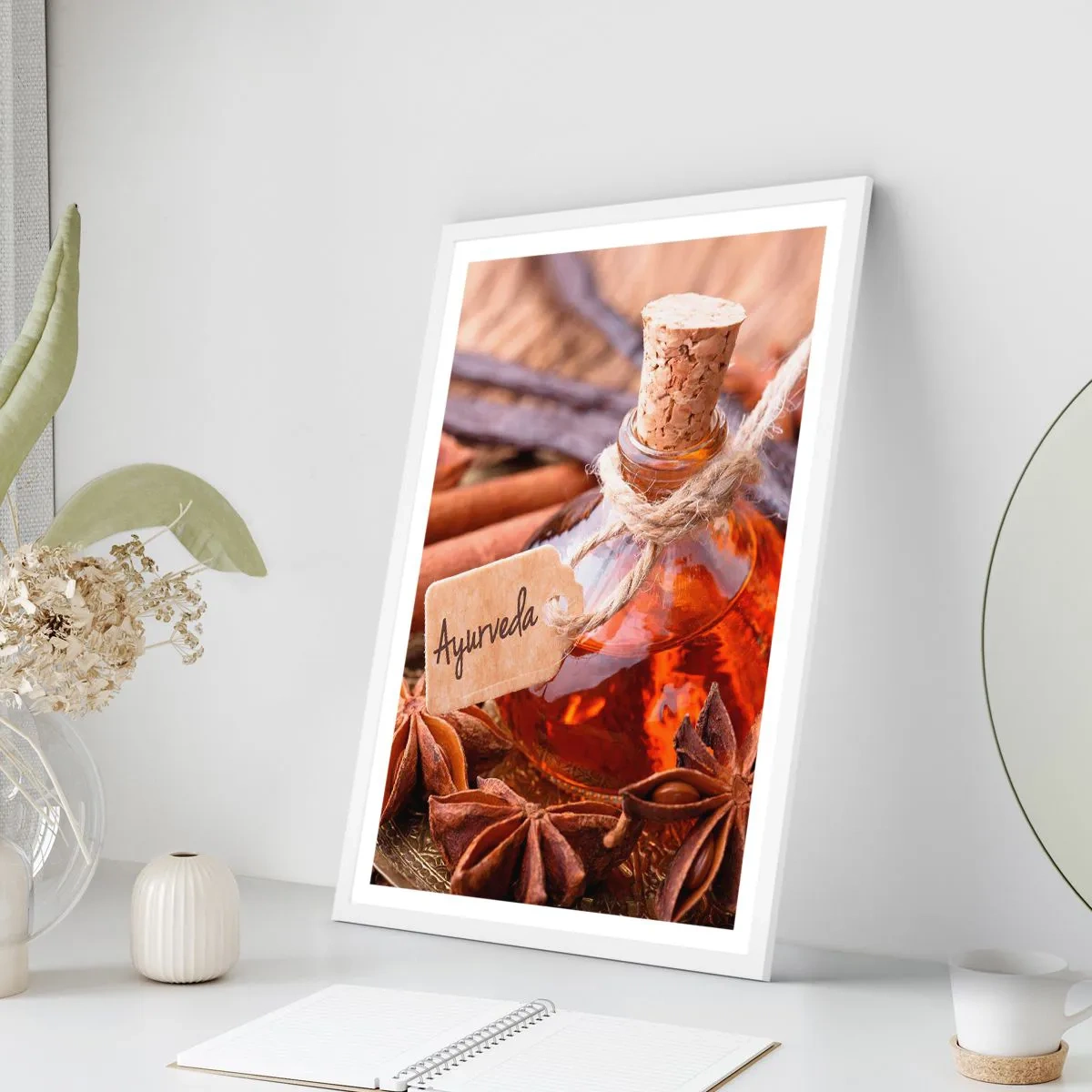 Affisch i vit ram - Mot kroppens och själens enighet - 30x40 cm