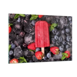 Glastavla - Bild på glas - En smak av varm sommar - 120x80 cm