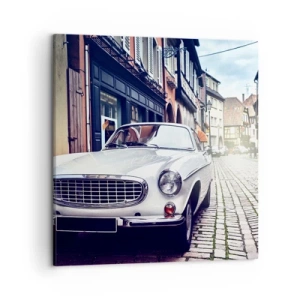 Canvastavla - Bild på duk - Det förflutna är idag - 50x50 cm