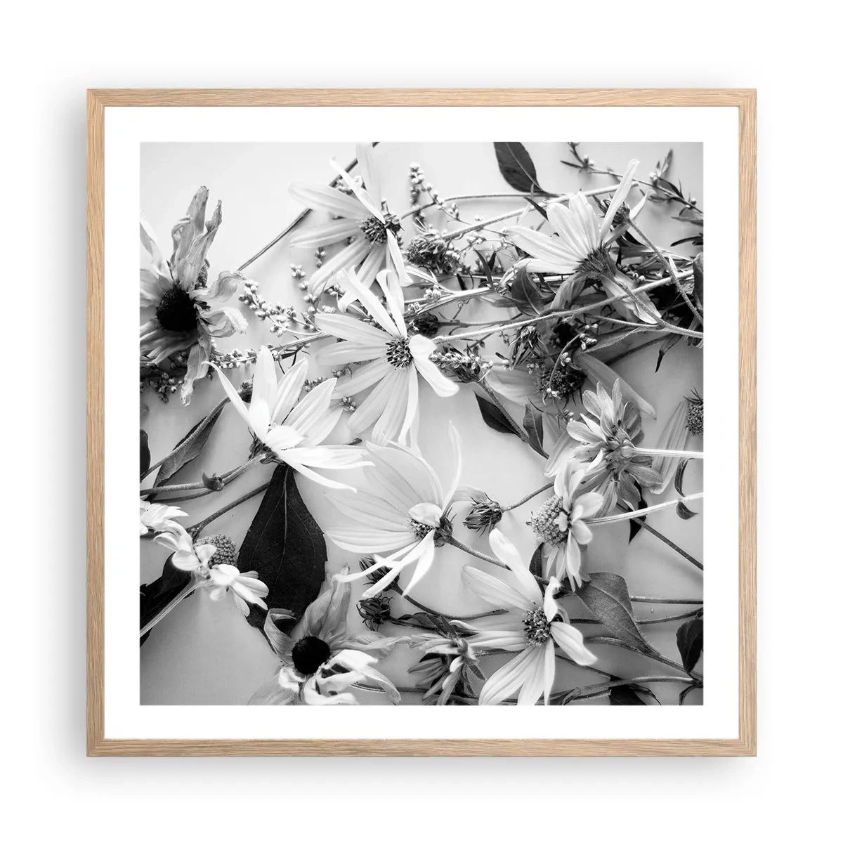Affisch i ram av ljusek - Icke-blombukett - 60x60 cm
