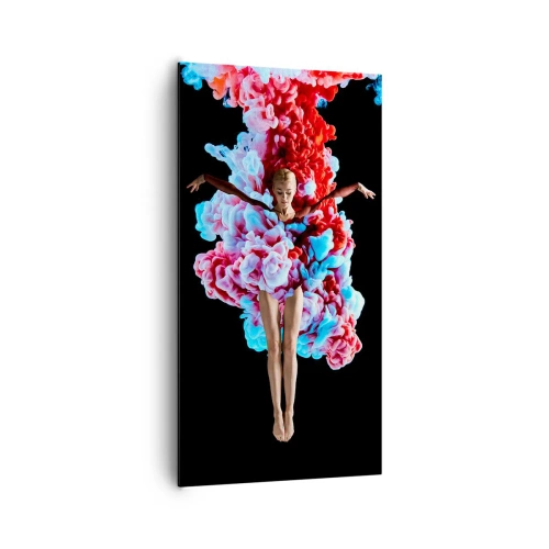 Canvastavla - Bild på duk - Fullt blommande - 65x120 cm