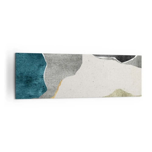 Canvastavla - Bild på duk - Mosaikkomposition med en guldtråd - 160x50 cm