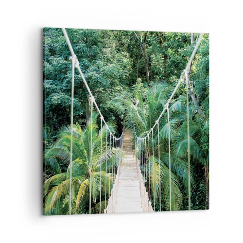 Canvastavla - Bild på duk - Welcome to the jungle! - 50x50 cm