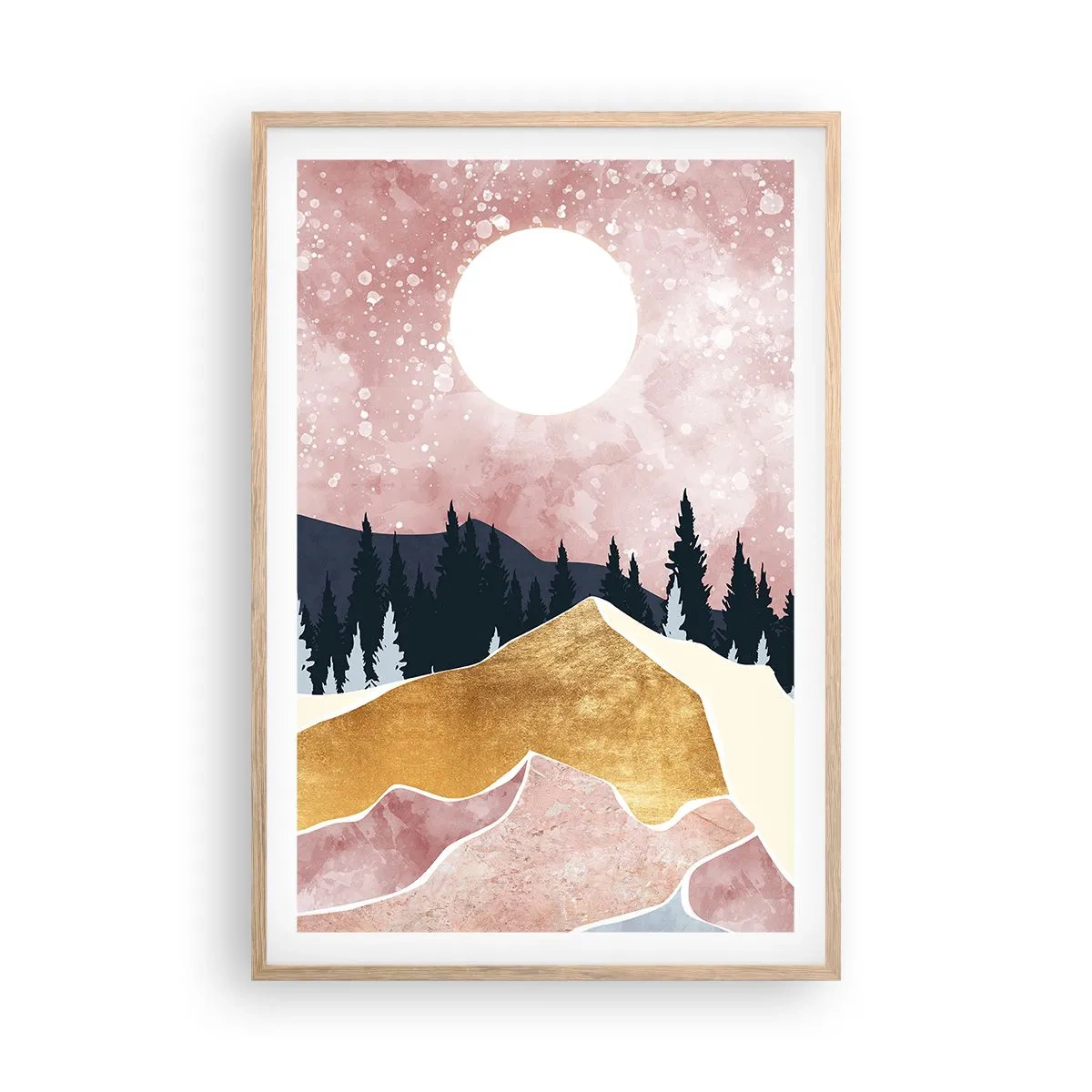 Affisch i ram av ljusek - Nattvakt - 61x91 cm